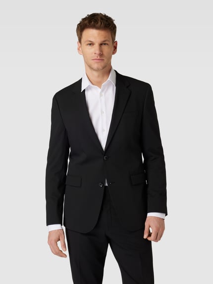 Strellson Regular Fit 2-Knopf-Sakko mit Woll-Anteil Black 4
