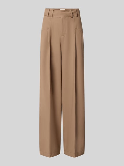 Spodnie o szerokim kroju z dodatkiem wełny Shop The Look MANNEQUINE