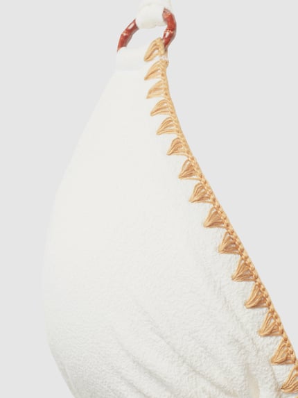 Banana Moon Top bikini z wiązaniem z tyłu model ‘YERO SANTAFE’ Złamany biały 2