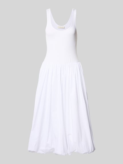Cph Muse Midikleid mit Rundhalsausschnitt Offwhite 2