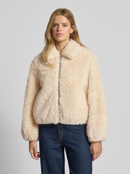 Levi's® Webpelzjacke mit Reißverschluss Modell 'ELLE' Ecru 4