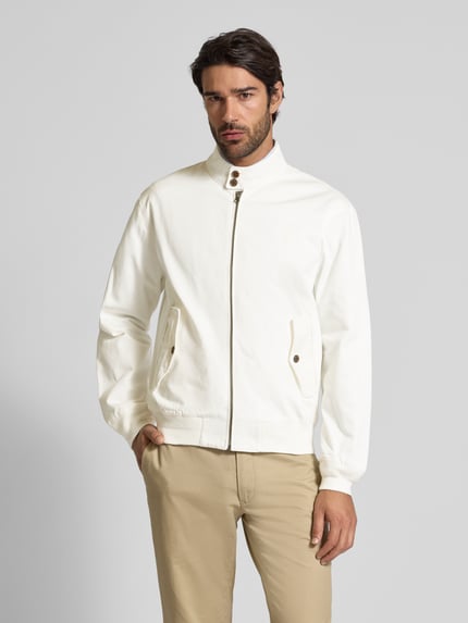 Polo Ralph Lauren Regular Fit Windbreaker mit Stehkragen und Label-Stitching Offwhite 4