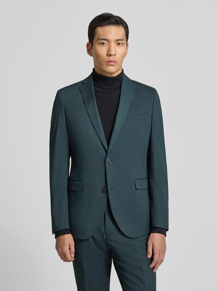 s.Oliver BLACK LABEL Slim Fit Anzugsakko mit Viskose-Anteil  Dunkelgruen 4