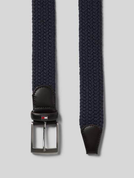 Tommy Hilfiger Riem met structuurmotief, model 'NEW ADAN' Marineblauw - 2
