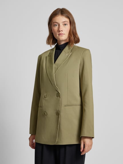 LeGer Żakiet z kołnierzem z połami model ‘Anian’ Khaki 4
