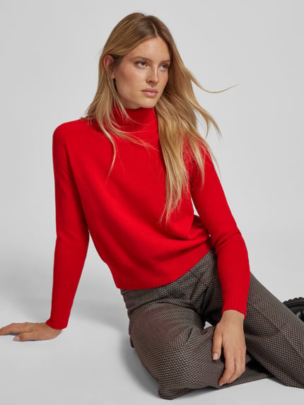 Victoria Beckham Trui met colrol Rood - 3