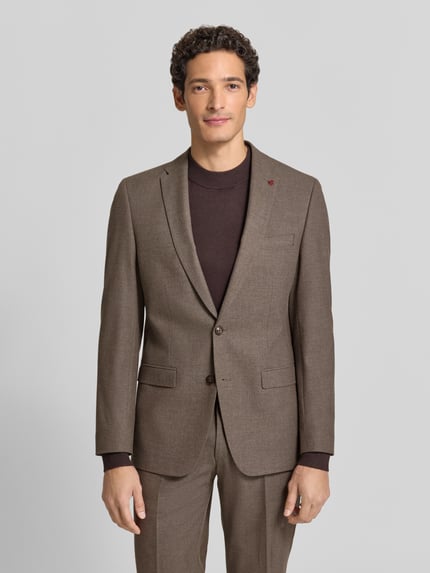 ROY ROBSON Regular Fit Sakko mit Viskose-Anteil Taupe 4