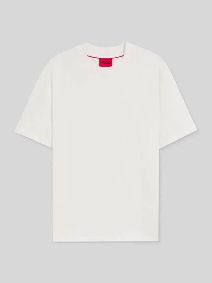 HUGO Relaxed Fit T-Shirt aus reiner Baumwolle Modell 'DAPOLINO' Offwhite 2