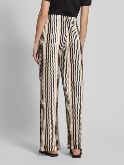 Smith and Soul Broek in all-over look met elastische band Beige - 5