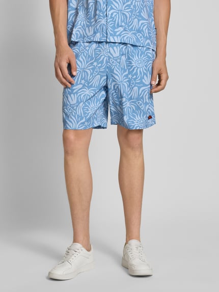 ellesse Relaxed Fit Shorts mit Logo-Badge Modell 'SCORCHANO' Hellblau 4