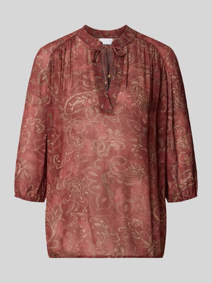 Regular Fit 3/4-Bluse mit Paisley Muster Shop The Look MANNEQUINE