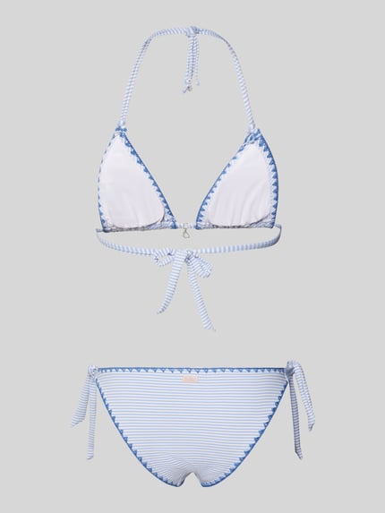 Banana Moon Zestaw bikini z detal z logo model 'NUCODIMKA' Jasnoniebieski 3