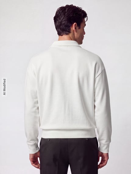 Polo Ralph Lauren Sweatshirt mit Wappenstickerei Offwhite 5
