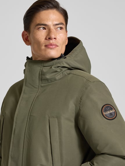 Napapijri Jack met capuchon, model 'CORNIER' Olijfgroen - 3