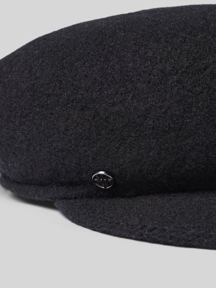 Loevenich Schiebermütze aus Wolle Modell 'Bakerboy' Black 2