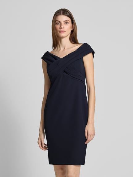 Lauren Ralph Lauren Sukienka koktajlowa z dekoltem w serek model ‘IRENE’ Ciemnoniebieski 4
