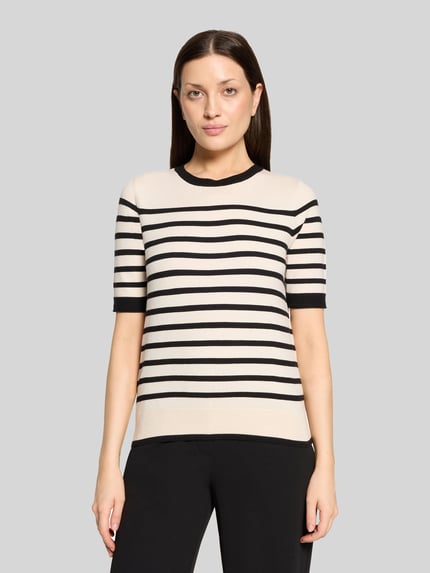 Betty Barclay Regular Fit Pullover aus Viskose-Mix mit 1/2-Arm Black 4
