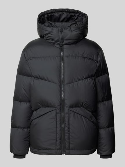 Marc O'Polo DENIM kurtka puchowa o kroju regular fit z kołnierzem z kapturem Czarny 2