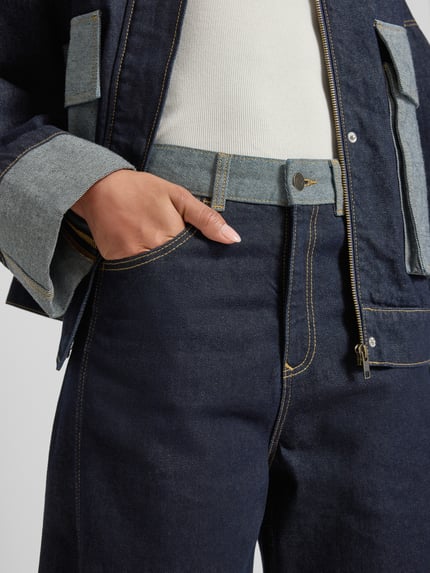 Jake*s Studio Woman Jeans met 5-pocketmodel Donkerblauw gemêleerd - 3