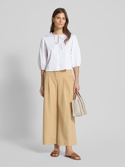 zero Regular fit blouse met druppelvormige hals Wit - 1