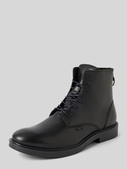 Replay Schnürstiefeletten aus Leder mit Modell 'MILES' Black 1