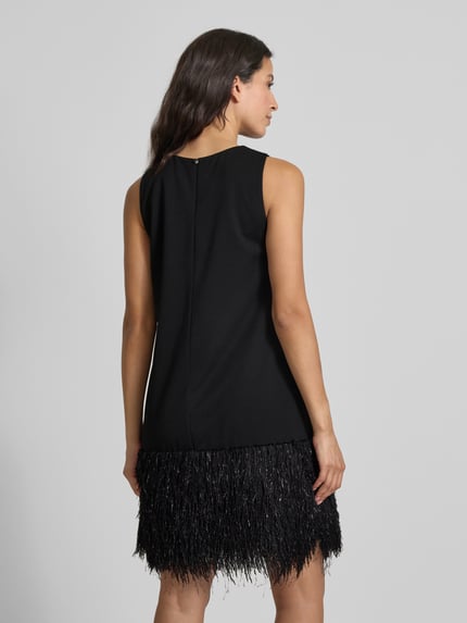 V by Vera Mont Cocktailjurk met ronde hals Zwart - 5
