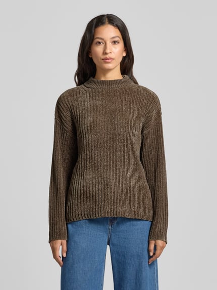 FREE/QUENT Strickpullover in Ripp-Optik Modell 'Thrill' Taupe 4