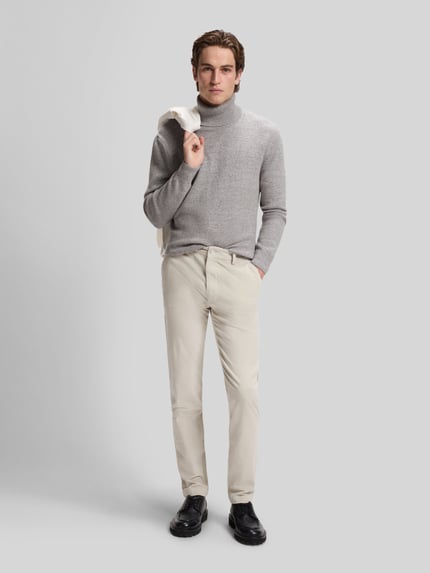 BOSS Pullover aus Wolle mit Rollkragen Modell 'C-Floriano' Taupe 1