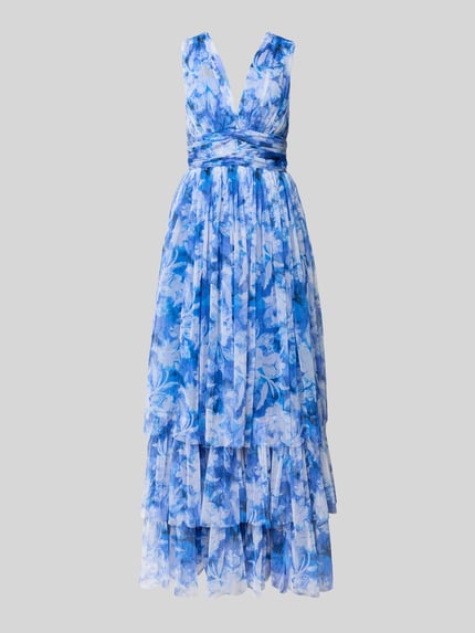 Lace & Beads Sukienka koktajlowa ze stopniowaniem Niebieski 2