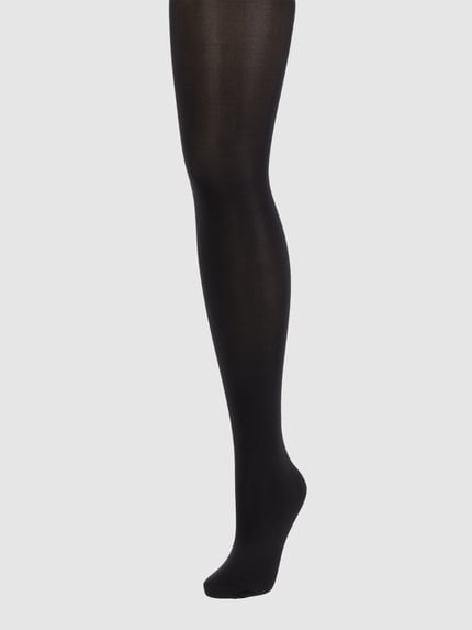FALKE Strumpfhose mit transparentem Design Modell 'SEIDENGLATT'- 40 DEN Black 1
