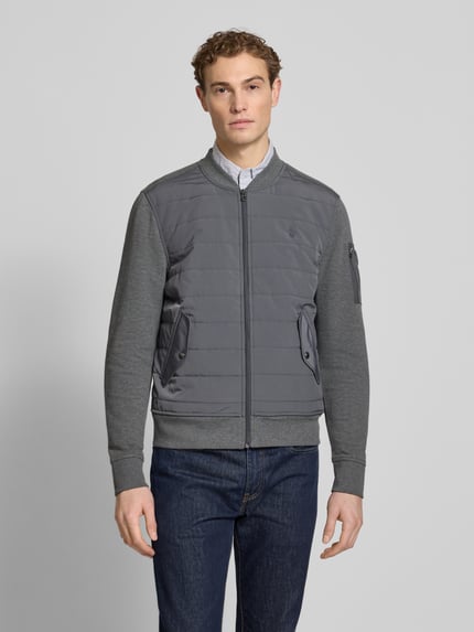 Polo Ralph Lauren Regular Fit Steppjacke aus Baumwoll-Mix Anthrazit Melange 4