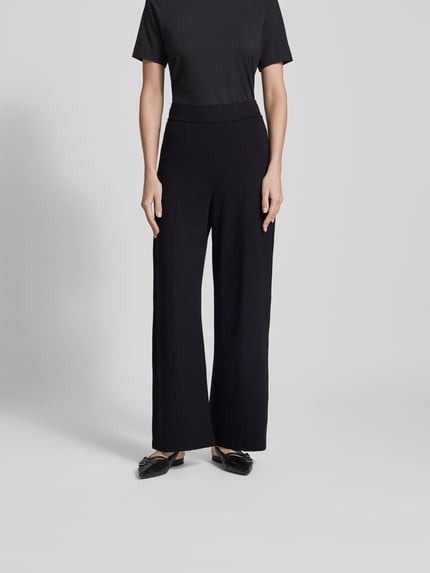 OH APRIL Stoffen broek met elastische band Zwart - 4