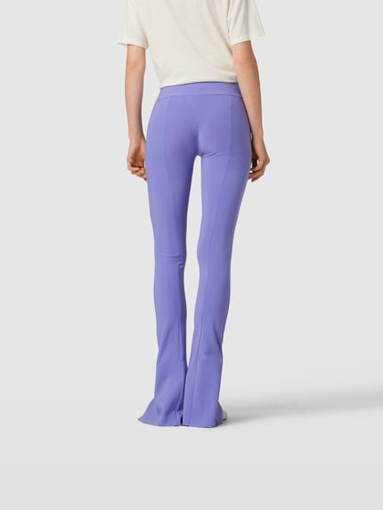Norma Kamali Legginsy Bootcut z rozcięciem Fioletowy 5