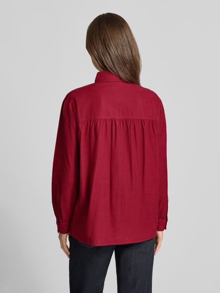 Christian Berg Woman Regular Fit Bluse aus Feincord Rot 5