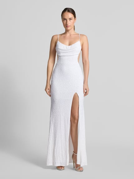Hey Kyla Abendkleid aus Pailletten Offwhite 4