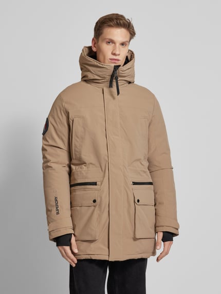 Superdry Parka mit Stehkragen Sand 4