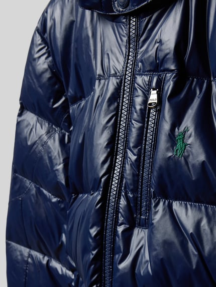 Polo Ralph Lauren Teens Donsjack met labelstitching Marineblauw - 2