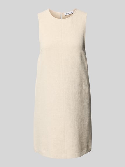 EDITED Minikleid aus Viskose-Leinen-Mix mit Baumwoll-Anteil Modell 'Nicky' Beige 2