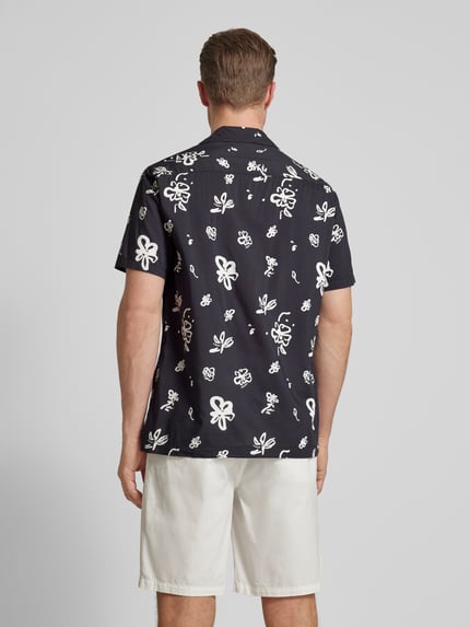 Selected Regular Fit Freizeithemd mit Allover-Muster Black 5