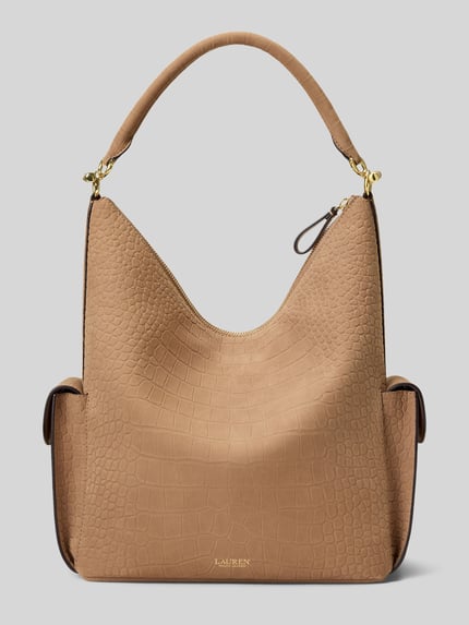 Lauren Ralph Lauren Henkeltasche aus echtem Leder Camel 4