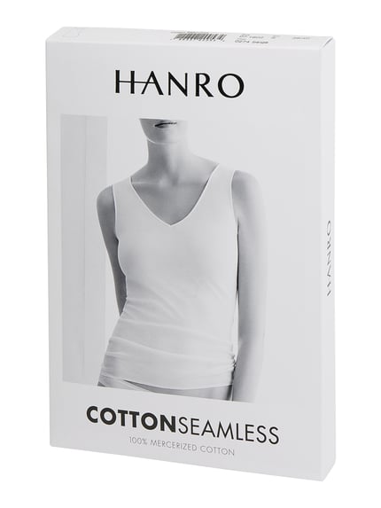 HANRO Unterhemd aus Baumwolle - nahtlos Modell Cotton Seamless Beige 3