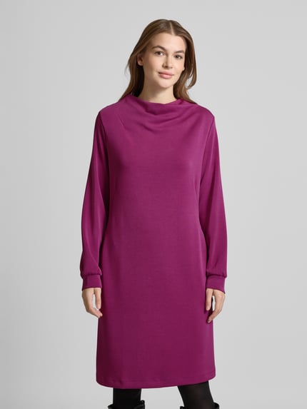 s.Oliver BLACK LABEL Loose fit sweatjurk met platte kraag Paars - 4