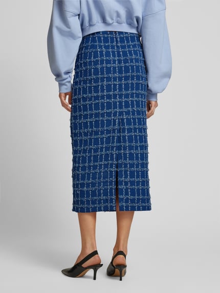 INFLUENCER'S CHOICE BY P&C* Spódnica ołówkowa z efektem tweedu Królewski niebieski 5