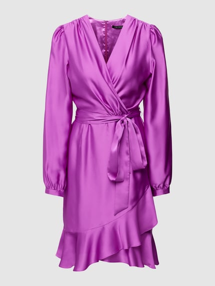 SWING Cocktailkleid mit Bindegürtel Violett 2