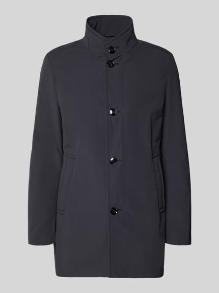 Strellson Regular Fit Kurzmantel mit Stehkragen Modell 'FYNN' Dunkelblau 2