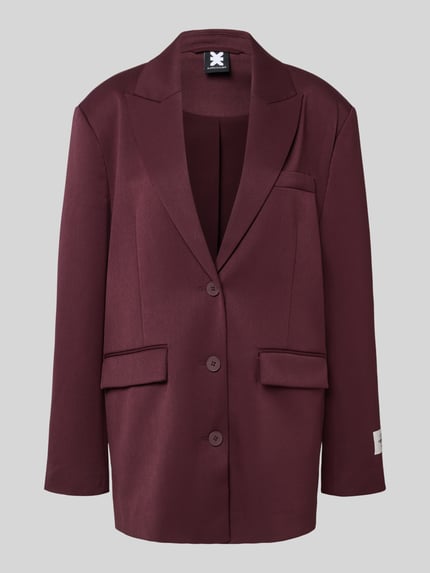 Karo Kauer Relaxed Fit Blazer mit Reverskragen Pflaume 2
