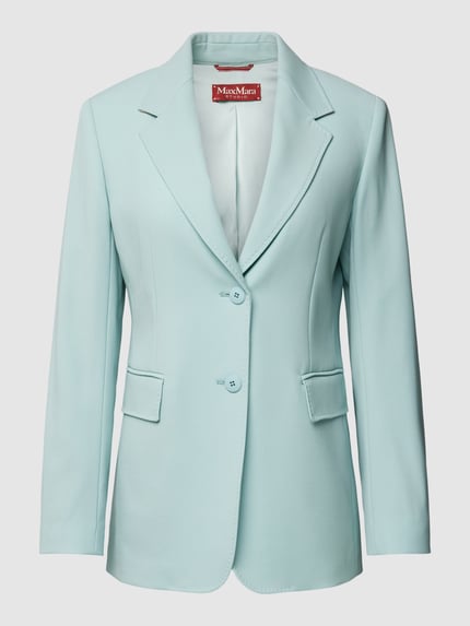 Max Mara Studio Blazer aus Lanawolle mit Reverkragen Modell 'DINGEY' Mint 2