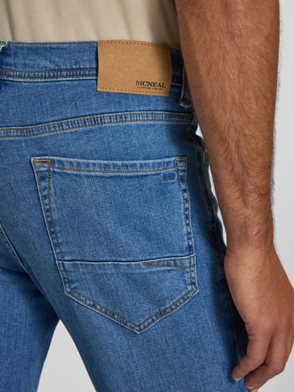 MCNEAL jeansy o kroju slim fit z 5 kieszeni Niebieski 3