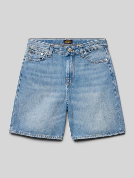 JACK & JONES Loose Fit Jeansshorts mit Eingrifftaschen Modell 'TONY' Hellblau 1