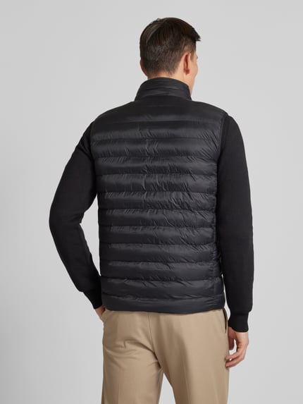 Tommy Hilfiger Kamizelka pikowana z kieszeniami zapinanymi na zamek błyskawiczny model ‘CORE PACKABLE’ Czarny 5